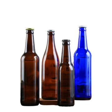 2021 Wholesale Custom Different Color Amber Glass Beer Bottle